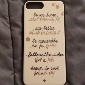 😍LIKE NEW😍Kate Spade iPhone 7+ Case